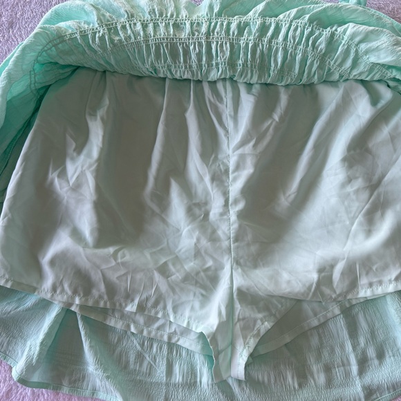 New Simply Southern Aqua/Mint Mini Skirt, Size Large - Picture 4 of 4